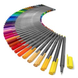 Staedtler Triplus Fineliner İnce Uçlu Keçeli Kalem 0.3mm 48li Çantalı Set - Thumbnail