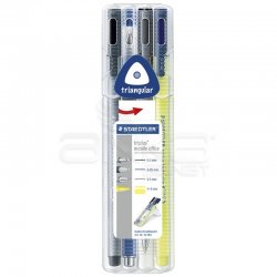 Staedtler - Staedtler Triplus Mobile Office Keçe Uçlu Kalem 4lü Set