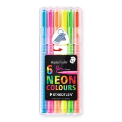 Staedtler Neon Colours Triplus 1.0mm 6lı Set - Thumbnail