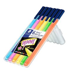 Staedtler Neon Colours Triplus 1.0mm 6lı Set - Thumbnail