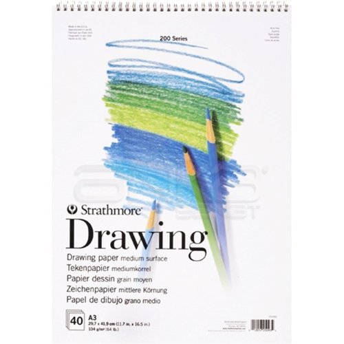 Strathmore Drawing Spiralli Blok 40 Yaprak 104g Seri 200