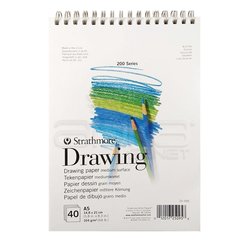 Strathmore Drawing Spiralli Blok 40 Yaprak 104g Seri 200 - Thumbnail