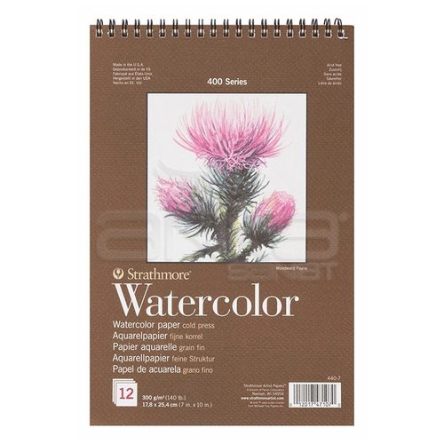 Strathmore Watercolor Cold Press Spiralli 12 Yaprak 300g 400 Series