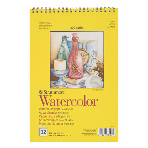 Strathmore Watercolor Cold Press Spiralli 12 Yaprak 300g 300 Series