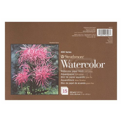 Strathmore Watercolor Cold Press Üstten Yapışkanlı 15 Yaprak 300g 400 Series