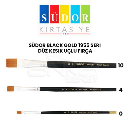 Südor Black Gold 1955 Seri Düz Kesik Uçlu Fırça