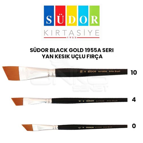 Südor Black Gold 1955A Seri Yan Kesik Uçlu Fırça