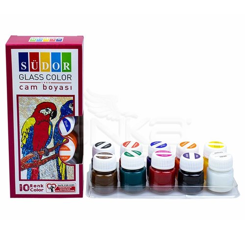 Südor Cam Boyası Su Bazlı 10lu Takım (15ml)