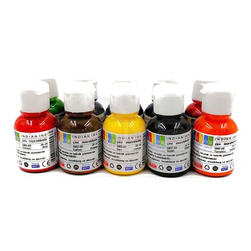 Südor Çini Mürekkebi 10x25ml Set SI02-K2