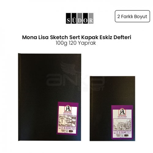 Südor Mona Lisa Sketch Sert Kapak Eskiz Defteri 100g 120 Yaprak