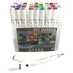 Anka Art - Superior Çift Uçlu Art Marker MS-837 36lı Set Plastik Kutu