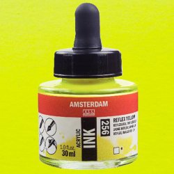 Amsterdam - Talens Amsterdam Acrylic Ink 30ml 256 Reflex Yellow