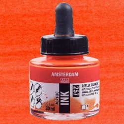 Amsterdam - Talens Amsterdam Acrylic Ink 30ml 257 Reflex Orange