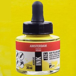 Amsterdam - Talens Amsterdam Acrylic Ink 30ml 267 Azo Yellow Lemon