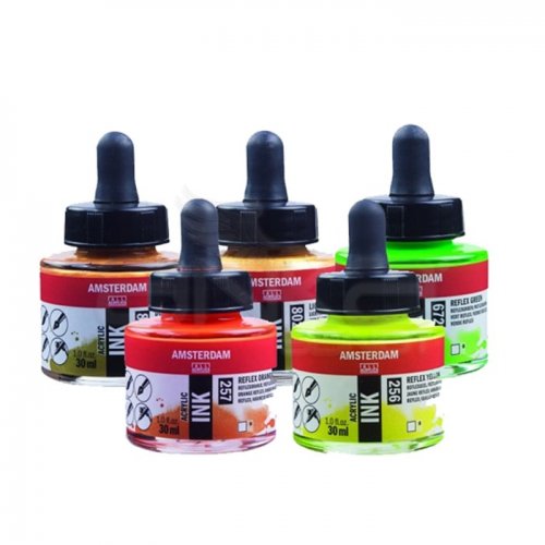 Talens Amsterdam Acrylic Ink 30ml Fosforlu Renkler