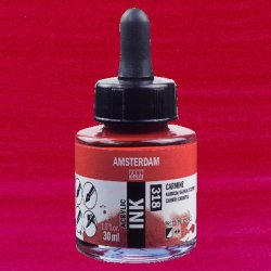 Amsterdam - Talens Amsterdam Acrylic Ink 30ml 318 Carmine