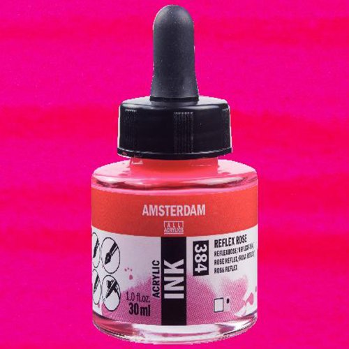 Talens Amsterdam Acrylic Ink 30ml 384 Reflex Rose - 384 Reflex Rose