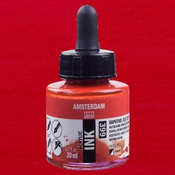 Amsterdam - Talens Amsterdam Acrylic Ink 30ml 399 Naphthol Red Deep