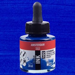 Amsterdam - Talens Amsterdam Acrylic Ink 30ml 504 Ultramarine