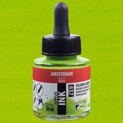 Amsterdam - Talens Amsterdam Acrylic Ink 30ml 617 Yellowish Green