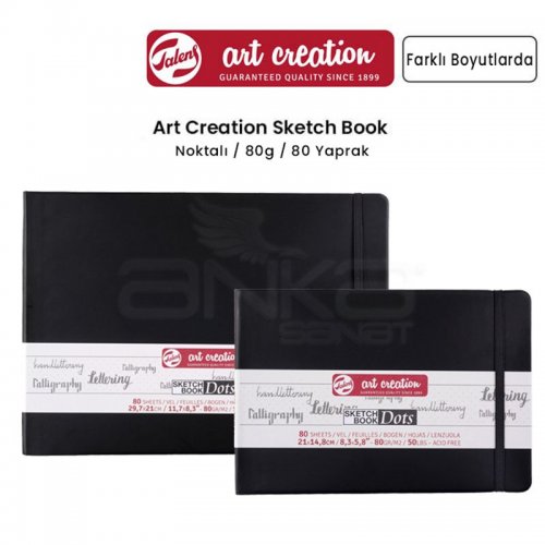 Talens Art Creation Dot Sketch Book Nokta İzli Çizim Defteri Yatay 80 Yaprak 80g