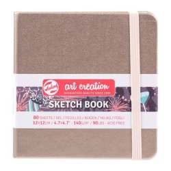 Talens Art Creation Sketch Book 12x12cm 140g 80 Yaprak Metalik Renkler - Thumbnail