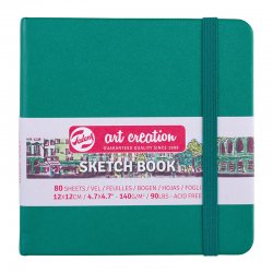 Talens Art Creation Sketch Book 12x12cm 140g 80 Yaprak Pastel Renkler - Thumbnail