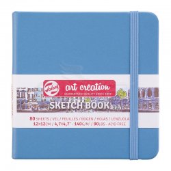 Talens Art Creation Sketch Book 12x12cm 140g 80 Yaprak Pastel Renkler - Thumbnail