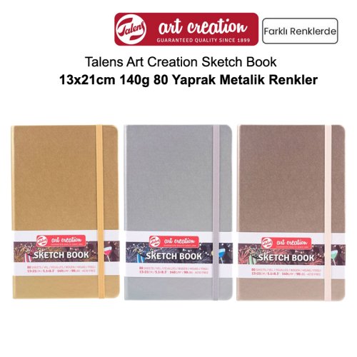 Talens Art Creation Sketch Book 13x21cm 140g 80 Yaprak Metalik Renkler