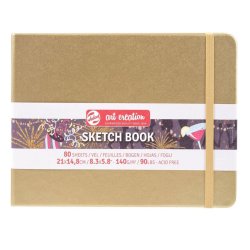 Talens Art Creation Sketch Book 21x14,8cm 140g 80 Yaprak Metalik Renkler - Thumbnail