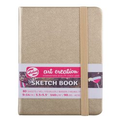 Talens Art Creation Sketch Book 9x14cm 140g 80 Yaprak Metalik Renkler - Thumbnail