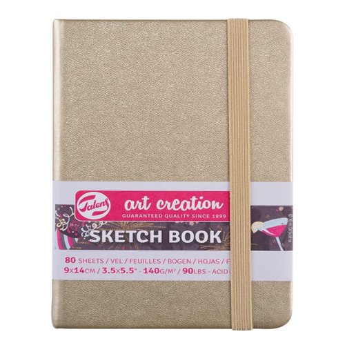 Talens Art Creation Sketch Book 9x14cm 140g 80 Yaprak Metalik Renkler