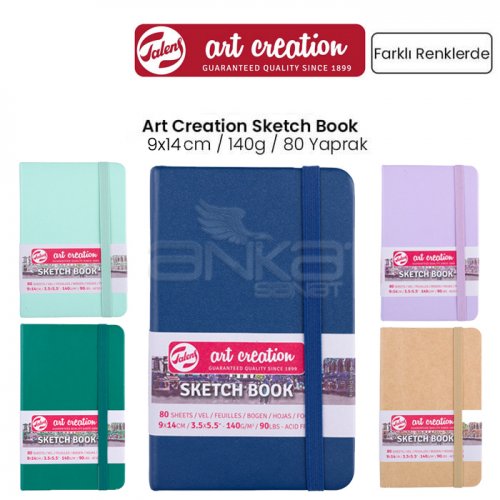 Talens Art Creation Sketch Book 9x14cm 140g 80 Yaprak Pastel Renkler