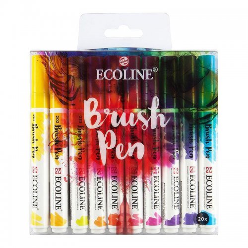 Talens Ecoline Brush Pen 20li Set 9004