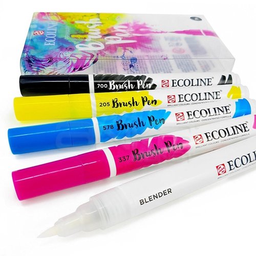 Talens Ecoline Brush Pen 5li Set Ana Renkler