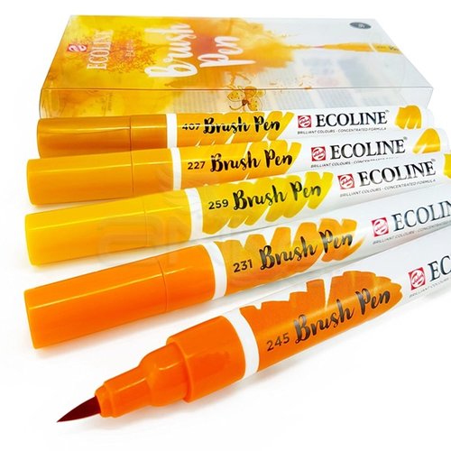 Talens Ecoline Brush Pen 5li Set Toprak Tonlar