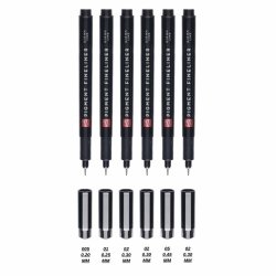 ?Talens Pigment Fineliner 6lı Set - Thumbnail