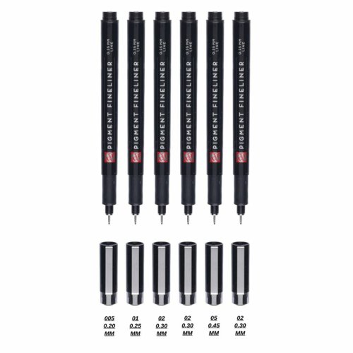 ?Talens Pigment Fineliner 6lı Set