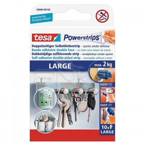 Tesa Powerstrips Large Çift Taraflı Kendinden Yapışkanlı Geniş Bant