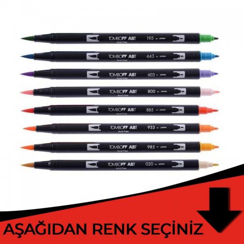 Tombow Dual Brush Marker Kırmızı Tonlar