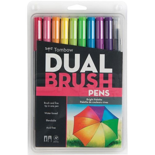 Tombow Dual Brush Pen 10lu Bright Palette