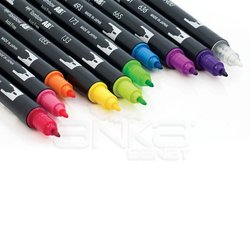 Tombow Dual Brush Pen 10lu Bright Palette - Thumbnail