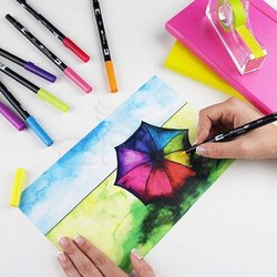 Tombow Dual Brush Pen 10lu Bright Palette - Thumbnail