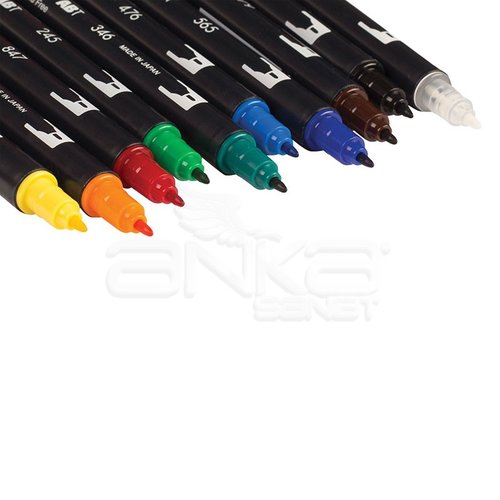 Tombow Dual Brush Pen 10lu Primary Palette