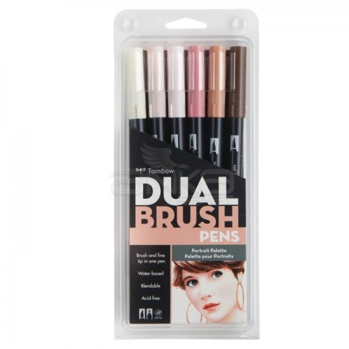 Tombow Dual Brush Pen 6lı Portrait Palette