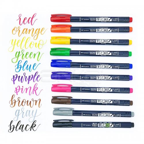 Tombow Fudenosuke Brush Pen Fırça Uçlu Kalem