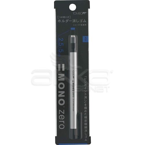 Tombow Mono Zero Kalem Silgi Yassı Uç Gümüş 2.5x5mm