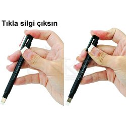 Tombow Mono Zero Kalem Silgi Yassı Uç Siyah 2.5x5mm - Thumbnail