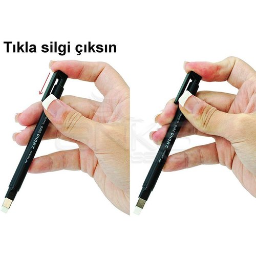 Tombow Mono Zero Kalem Silgi Yassı Uç Siyah 2.5x5mm