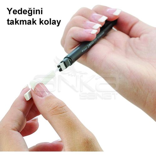 Tombow Mono Zero Kalem Silgi Yassı Uç Siyah 2.5x5mm